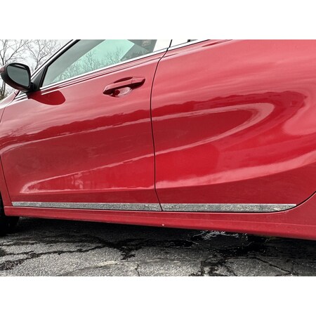 Qaa Stainless Steel Rocker Panel Exterior Trim 4Pc Fits 2019-2024 Kia Forte TH19810